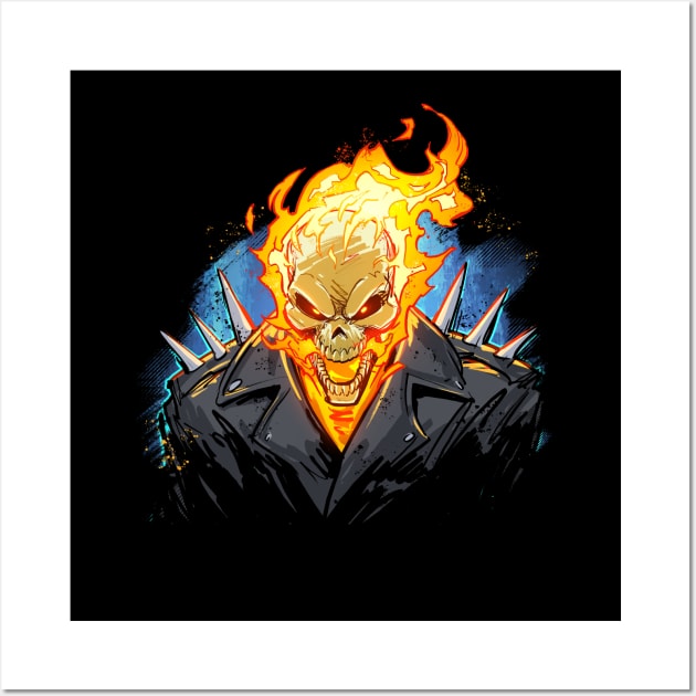 Ghost Rider Wall Art by PatrickBrownArt